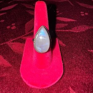 Solid Sterling Silver 925 Moonstone Ring